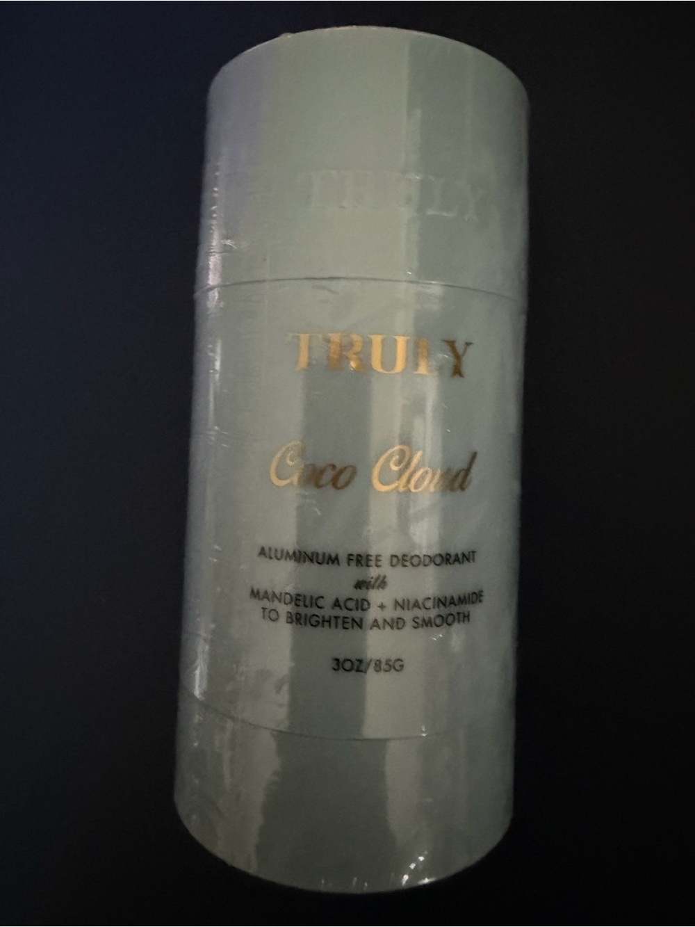 TRULY Coco Cloud Deodorant - Pale Aqua with Gold